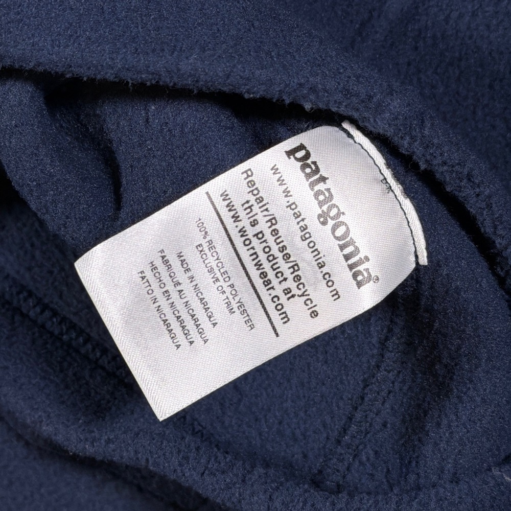 Patagonia Synchilla Vest Womens Medium Navy Blue Fleece Full Zip Sleeveless - Picture 6 of 8